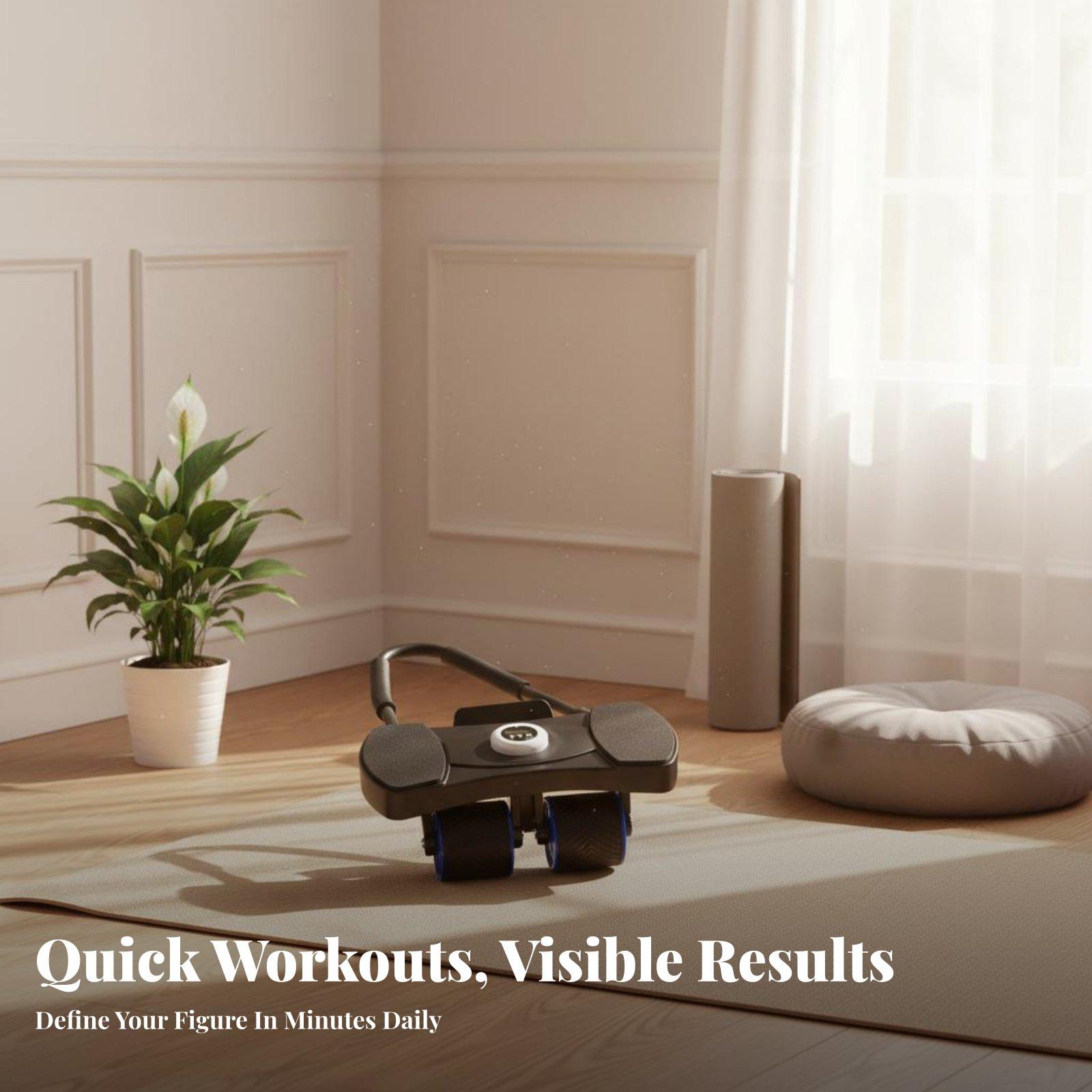 Ab Roller Wheel With Elbow Support - Podstawowy sprzęt do ćwiczeń: Rolka do