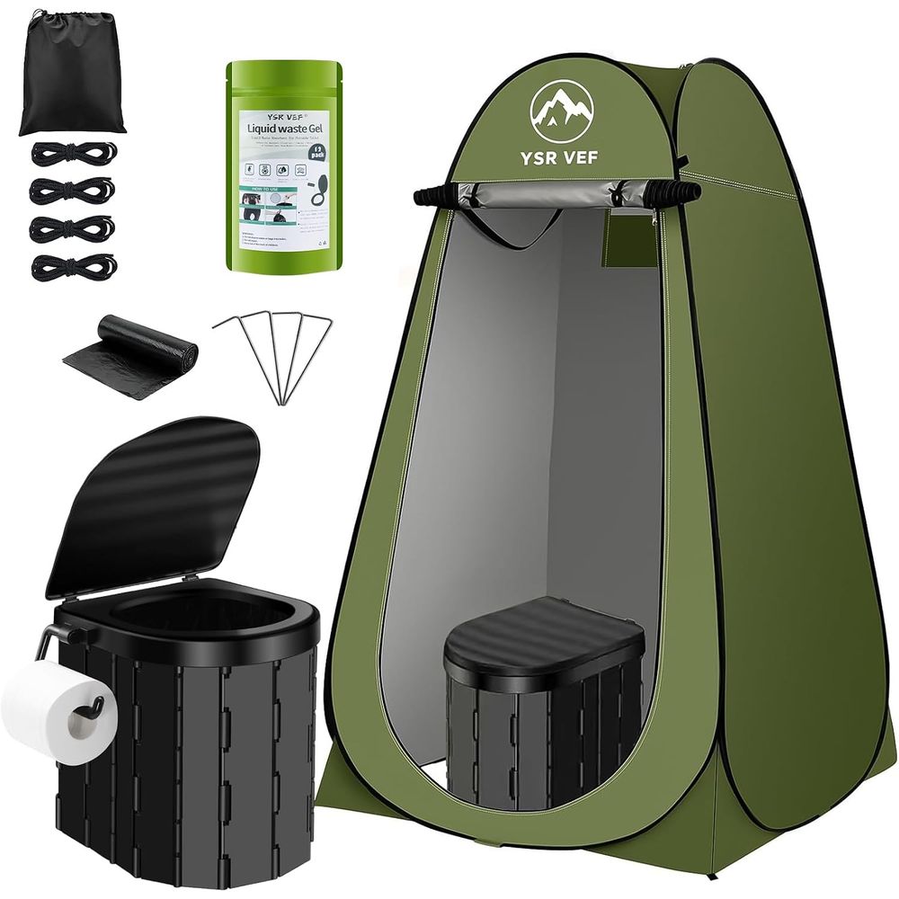 Camping - Przenośny Zestaw Toaletowy, Toaleta Kempingowa z