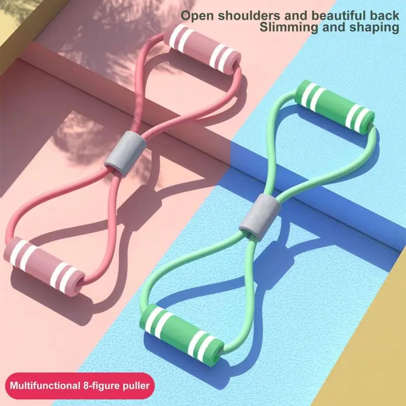 Resistance Bands Set With Handles - Elastyczna taśma oporowa do ćwiczeń z