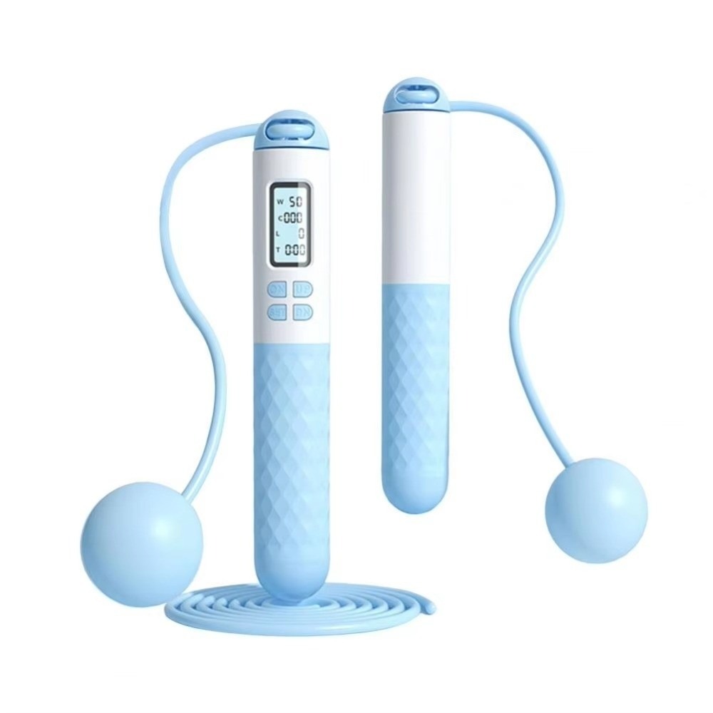 Smart Jump Rope Digital Counter - Praktyczna bezprzewodowa skakanka z licznikiem, antypoślizgowa,