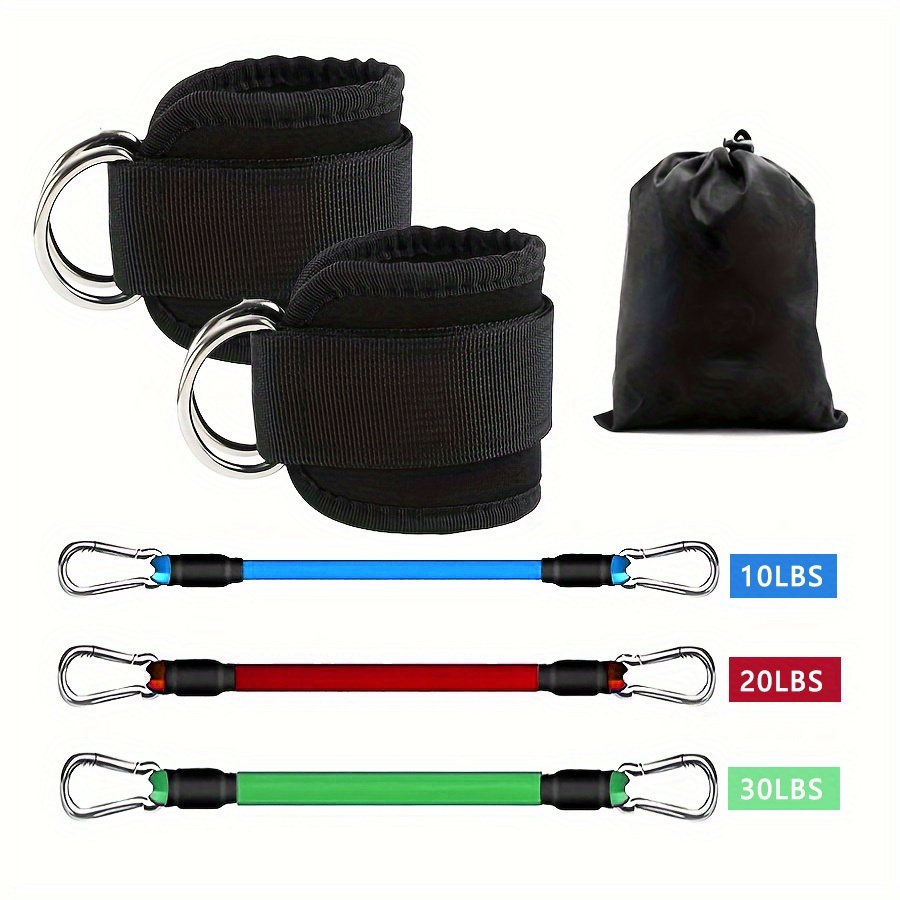 Pilates Bar Kit With Resistance Bands - 5 szt. Gum do ćwiczeń kostki,