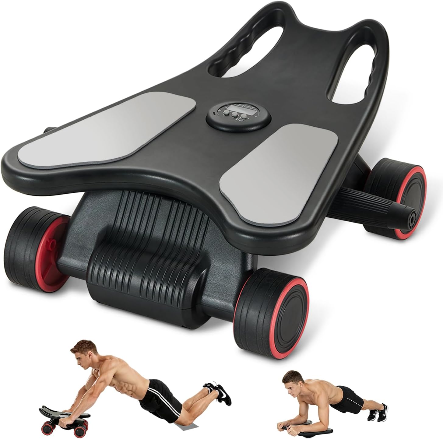 Ab Roller Wheel With Elbow Support - Kółko do ćwiczeń mięśni brzucha, Ab