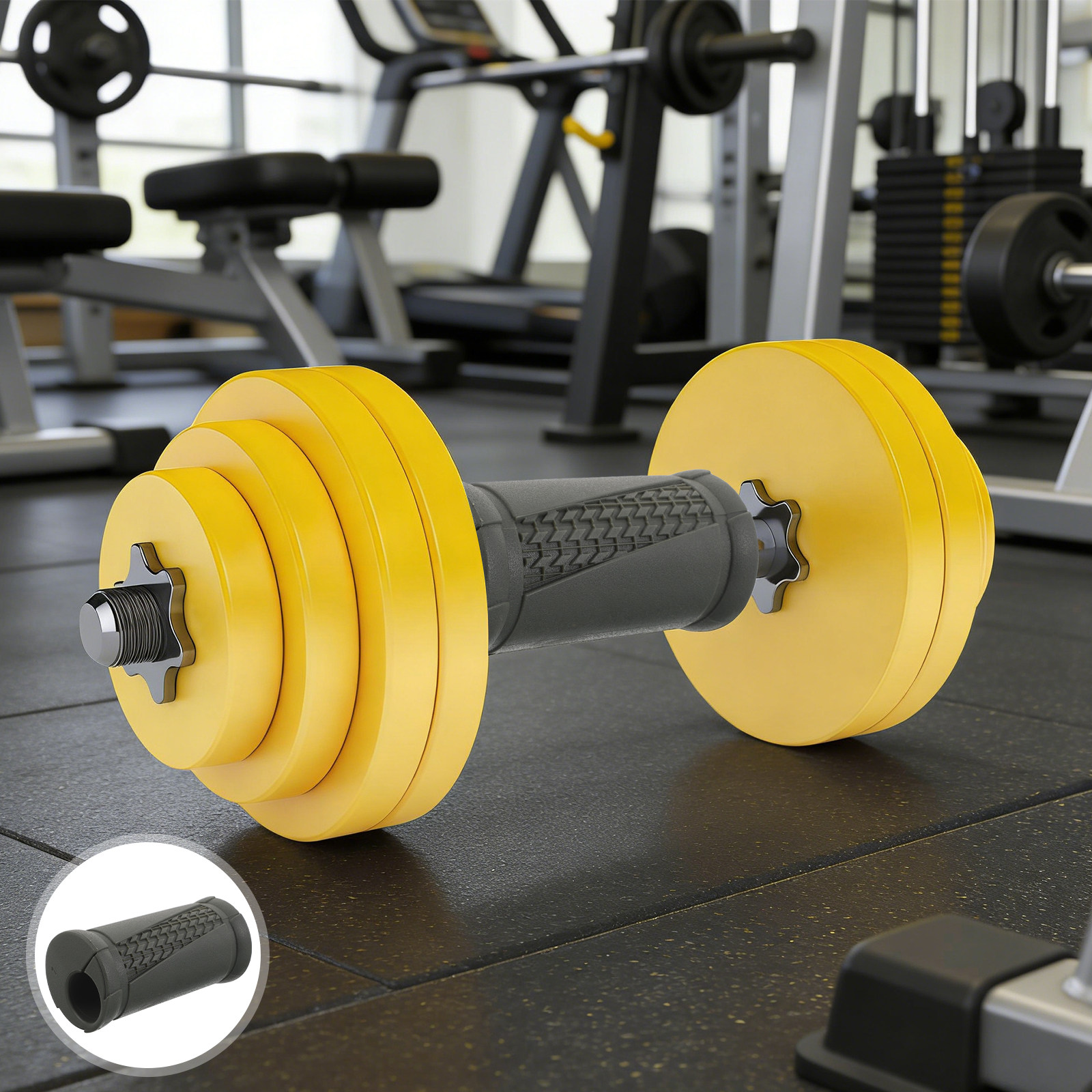 Fitness Equipment - 2 szt. Uchwyty do hantli, antypoślizgowe