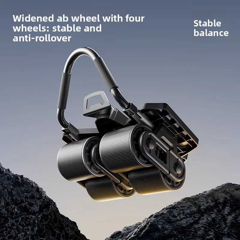 Ab Roller Wheel With Elbow Support - Wałek do ćwiczeń mięśni brzucha z