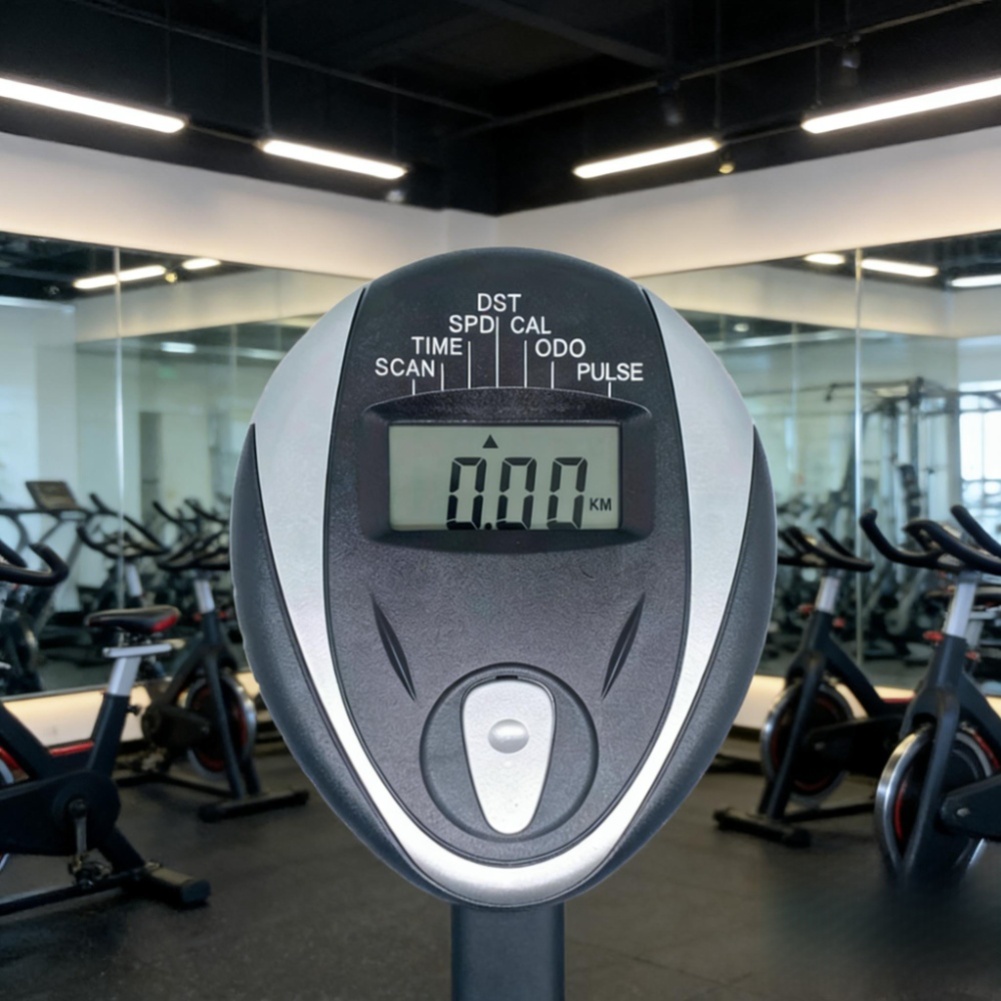 Exercise Bike Magnetic Resistance - Czarny wyświetlacz LCD ABS do roweru
