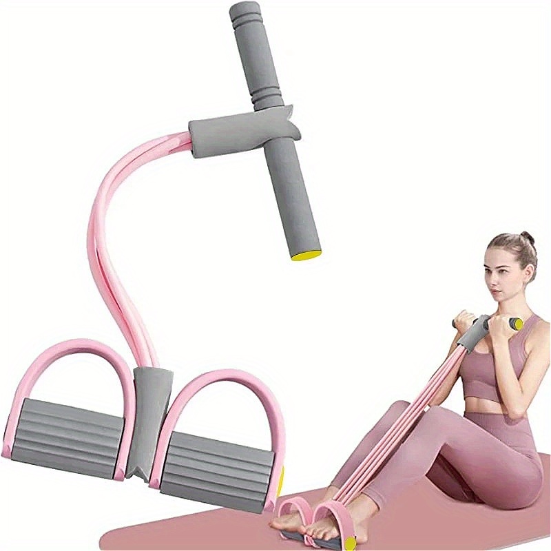 Resistance Bands Set With Handles - Wielofunkcyjny zestaw taśm oporowych, 4 paski