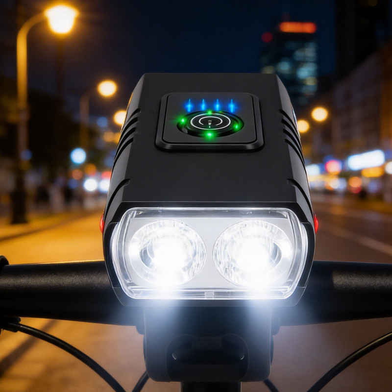 Cycling - Wodoodporna lampka rowerowa LED, ultralekka lampka