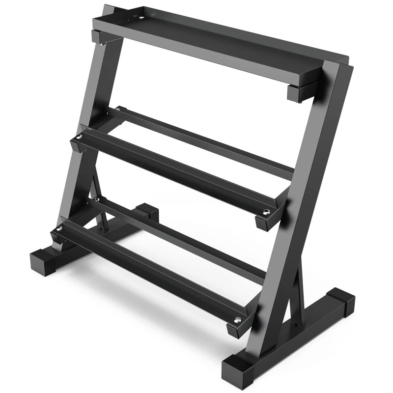 Fitness Equipment - 3-poziomowy stojak na hantle, pojemność 8