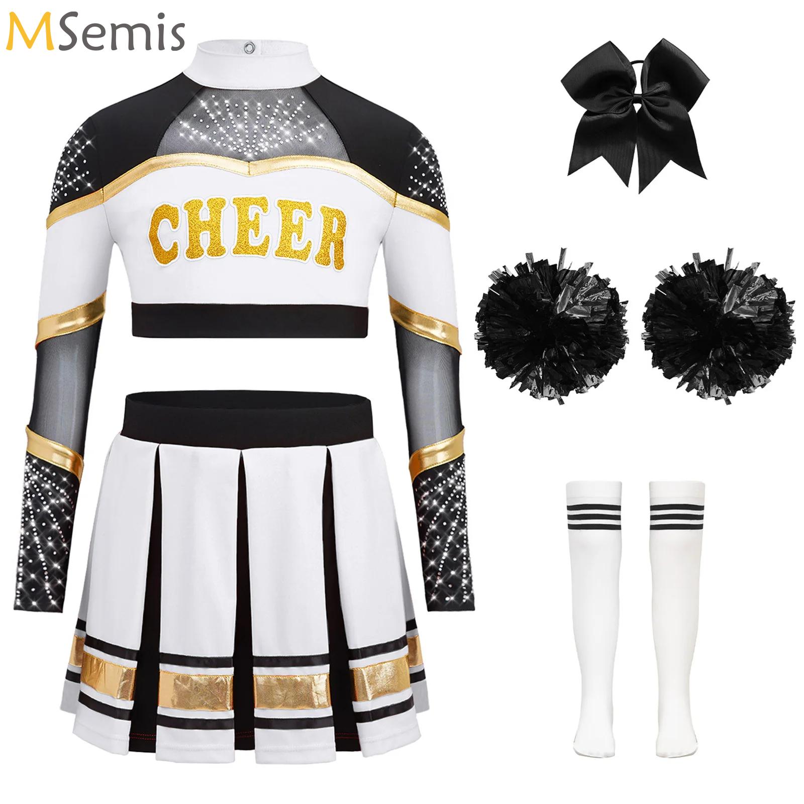 Team Sports - Strój cheerleaderki dla dziewcząt na Halloween,