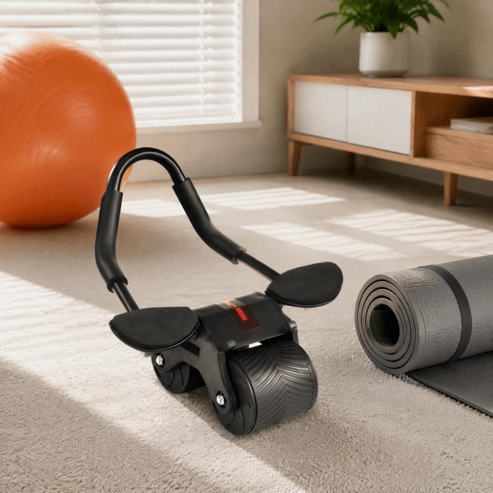 Stalowy wałek do ćwiczeń mięśn – Ab Roller Wheel With Elbow Support recenzja i cena
