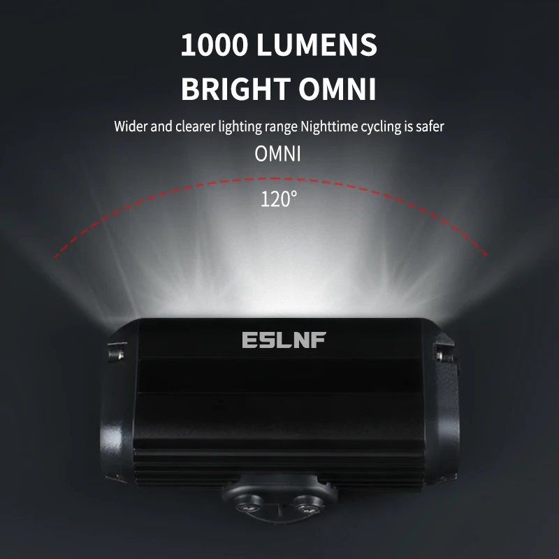 Lampa rowerowa przednia ESLNF  – Rechargeable Bicycle Headlight 1000 Lumen recenzja i cena