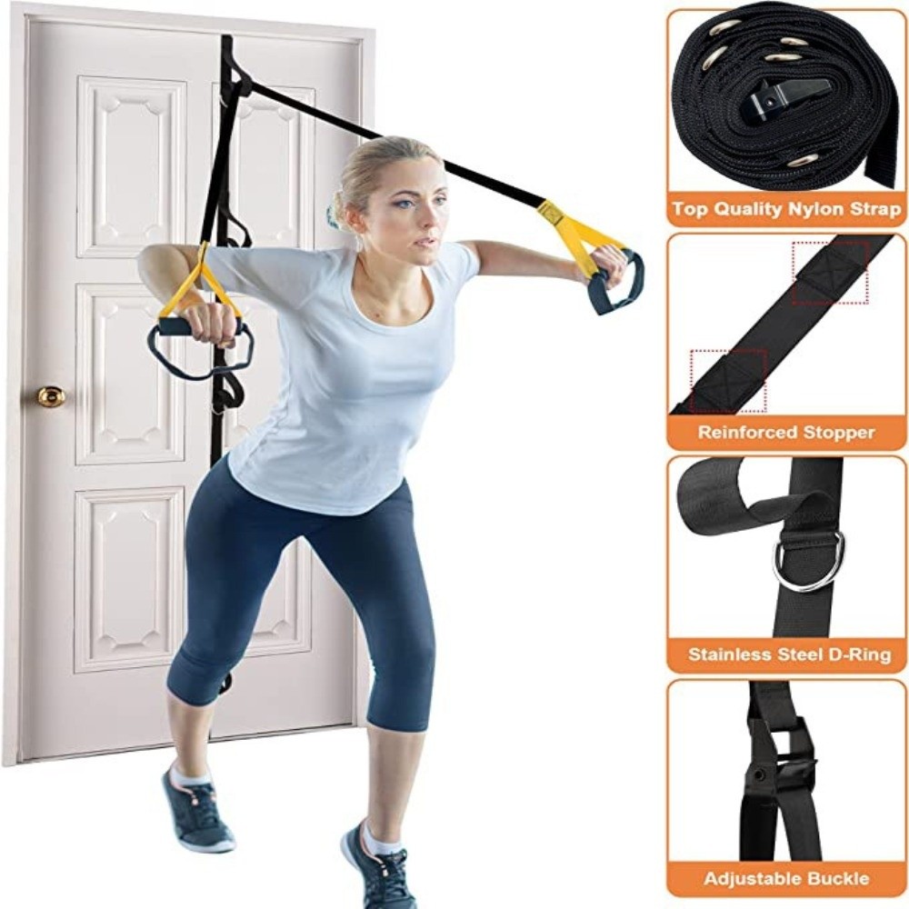 Pasek do ćwiczeń w domu mocowa – Resistance Bands Set With Handles recenzja i cena