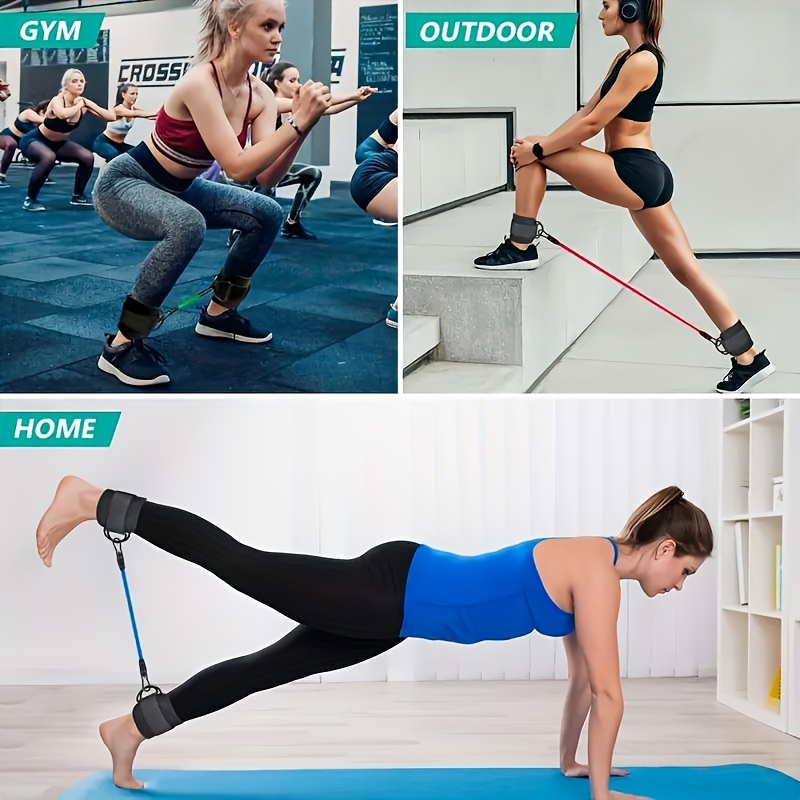 5 szt. Gum do ćwiczeń kostki,  – Pilates Bar Kit With Resistance Bands recenzja i cena