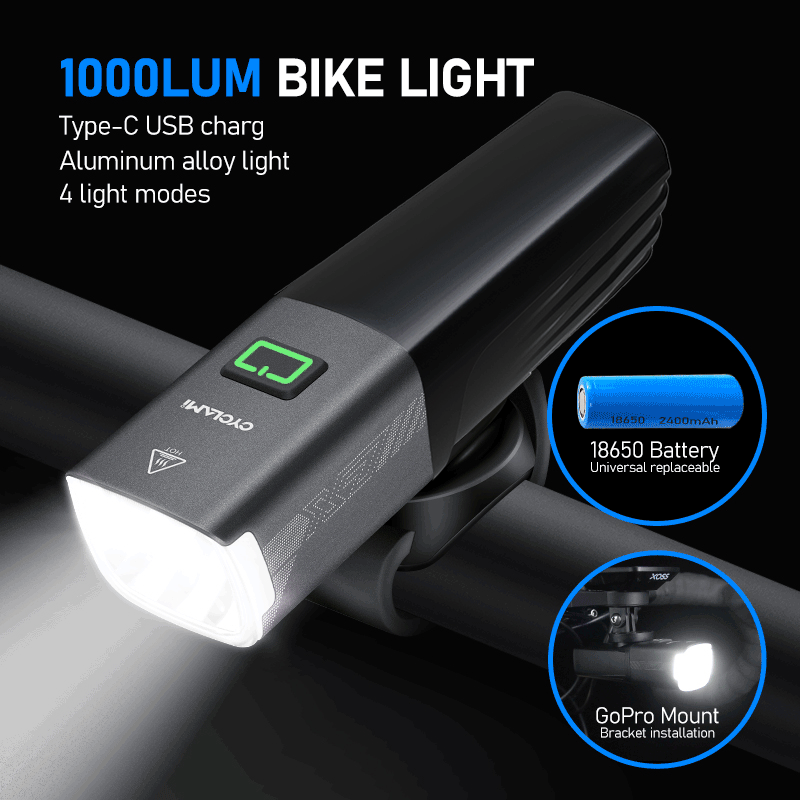 CYCLAMI X7 Reality 1000 lumenó – Rechargeable Bicycle Headlight 1000 Lumen recenzja i cena