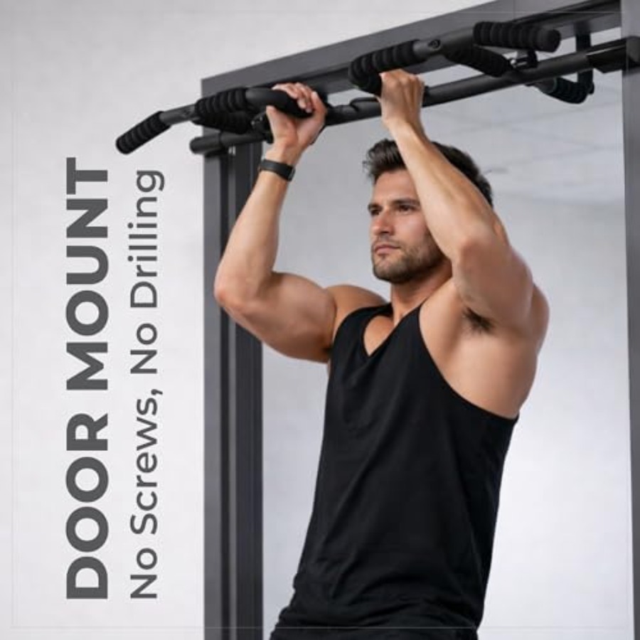 Zestaw drążka do podciągania d – Door Pull Up Bar No Screw recenzja i cena