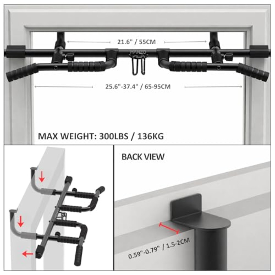 Zestaw drążka do podciągania d – Door Pull Up Bar No Screw recenzja i cena