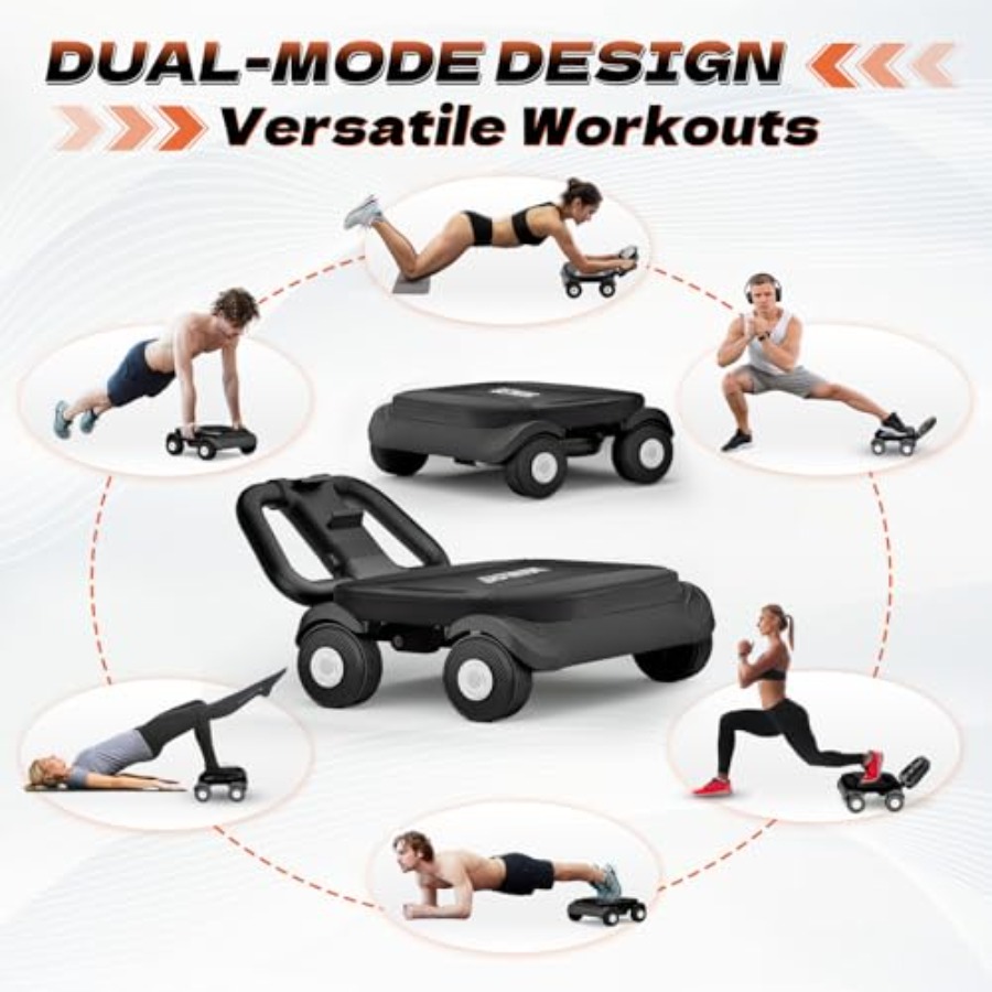 Kółko do ćwiczeń mięśni brzuch – Ab Roller Wheel With Elbow Support recenzja i cena