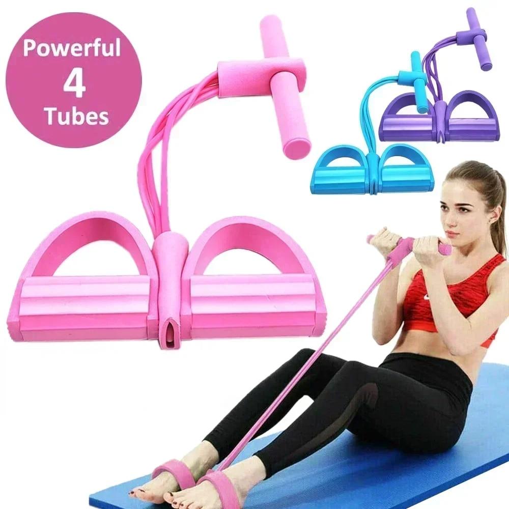 Elastyczne taśmy oporowe 4/6 p – Resistance Bands Set With Handles recenzja i cena
